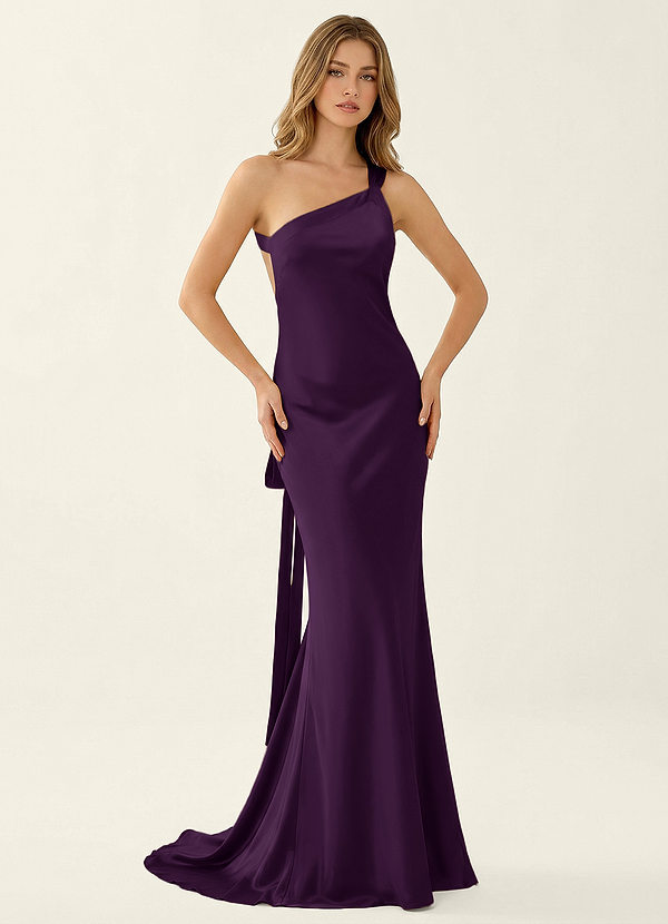 Persephone Druif Satijnen galajurk image1