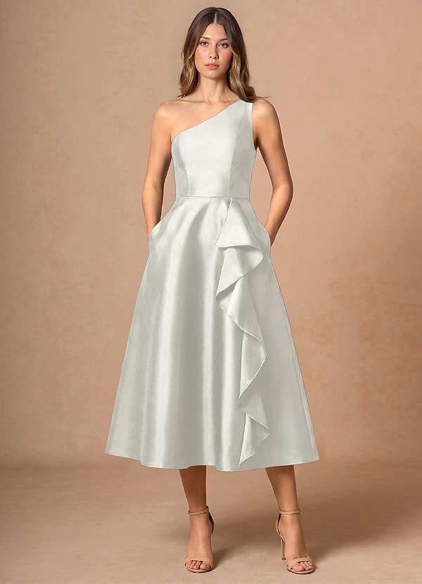 Robe Midi Blanc Adrianna image1
