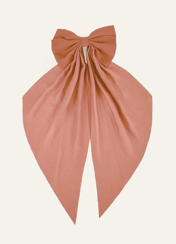 front Matching Color Chiffon Bow Hair Clip