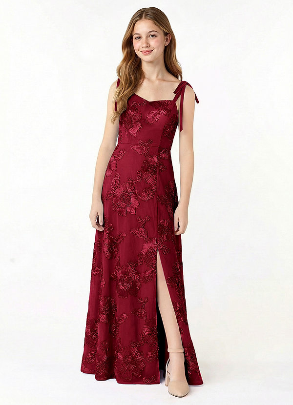 front Azazie Rosey Junior Formal Dress