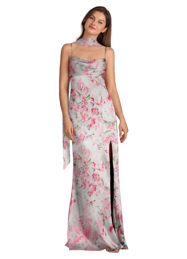 front Azazie Farblich passender matter Satinschal