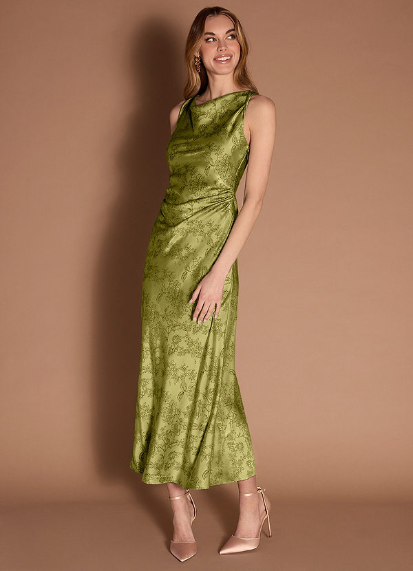 Gelina Mos Marine Maxi jurk image1