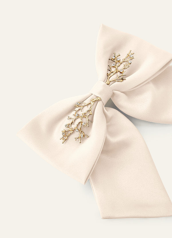 front Pinza para el pelo con lazo de rama de metal de color a juego