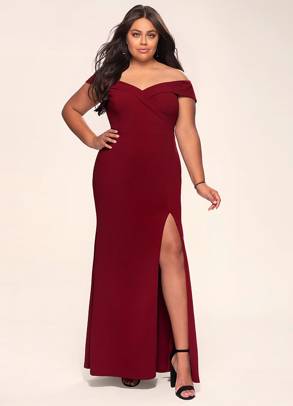 burgundy after 5 dress