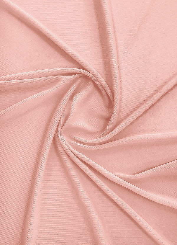 front Azazie Rosette Stretch Mesh Fabric By the Yard