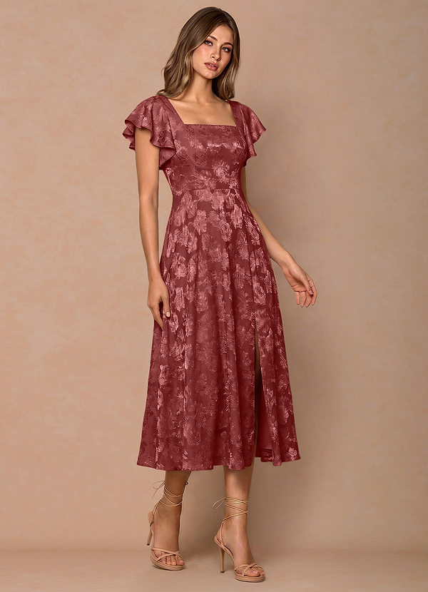 Talia Vintage Rose Midi Dress image1
