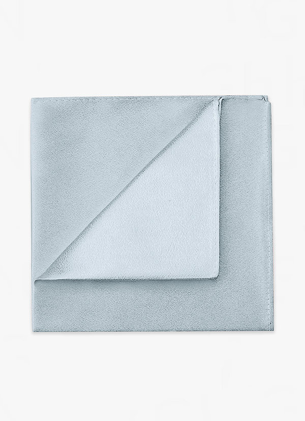 front Metallic Satin Pocket Square