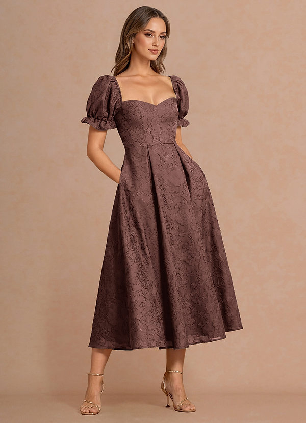 Lanthe Mocha Coco Midi Dress image1