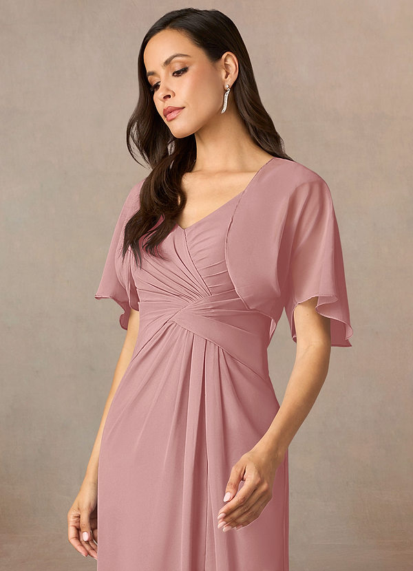 front Azazie Matching Color Salome Chiffon Wrap