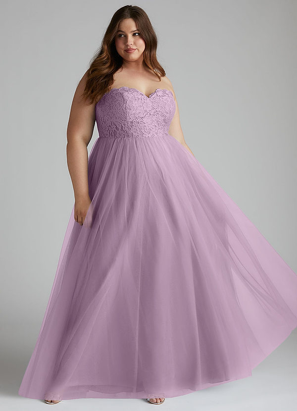 Azazie Roni Bridesmaid Dresses Wisteria A-Line Sweetheart Neckline Tulle Convertible Dress image1