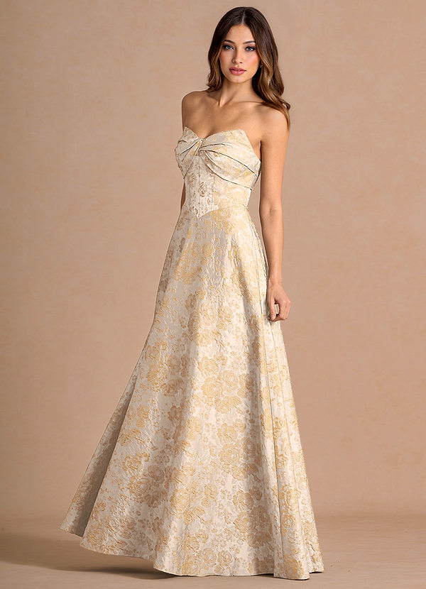 Kersti 빈티지 샴페인 맥시 드레스 image1