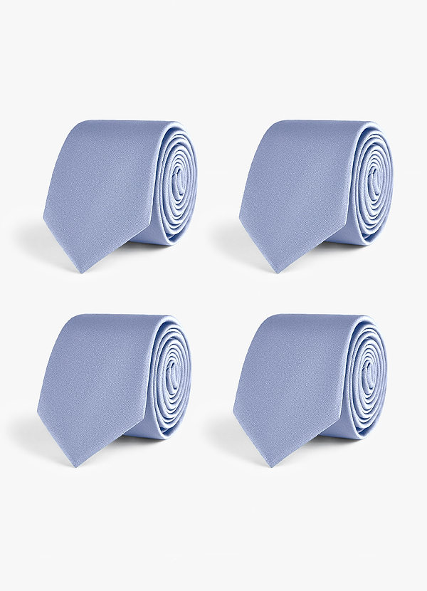 front Stretch Satin Skinny Tie Set – 4 Pieces