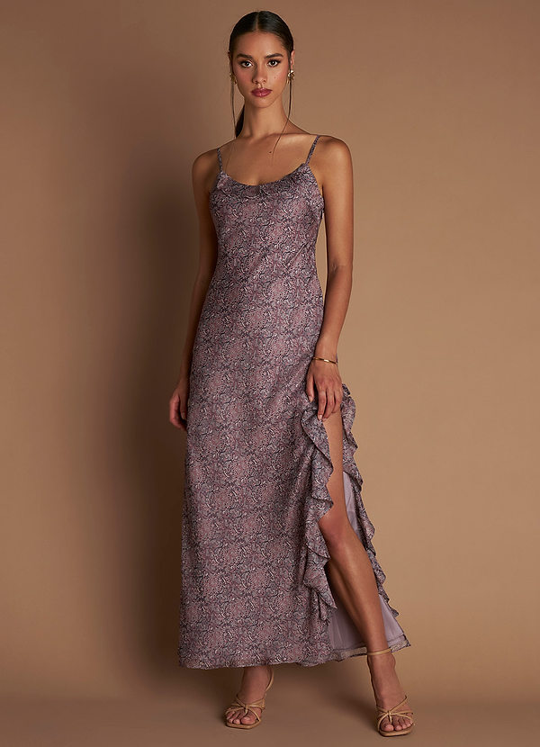 Jazlyn Mauve Paisley Maxi Dress image1