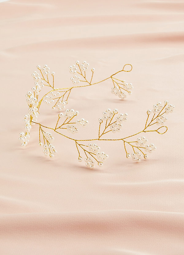 front Baby's Breath Headpiece
