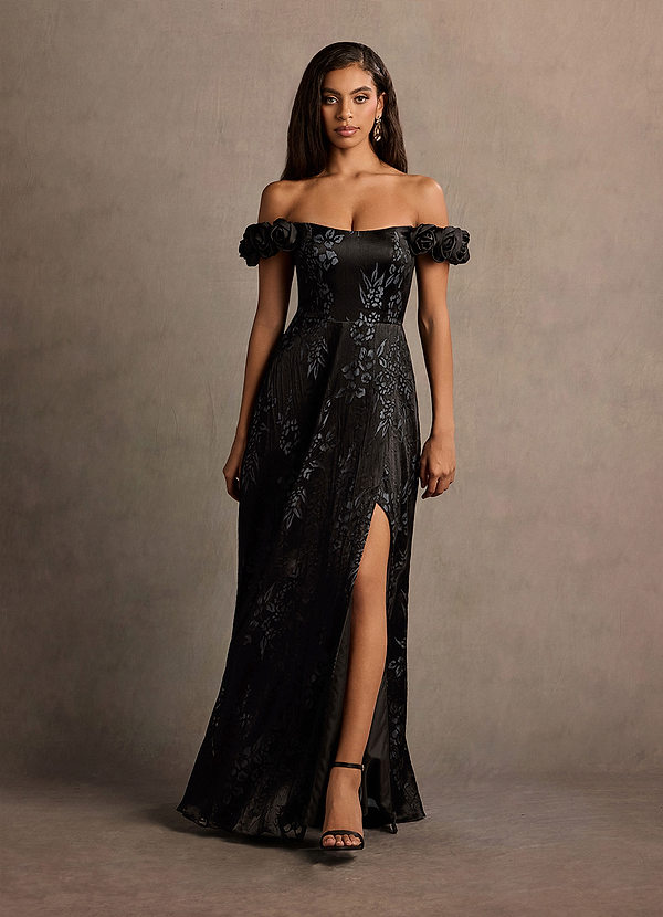 Raeven Black Slate Rose Gown image1