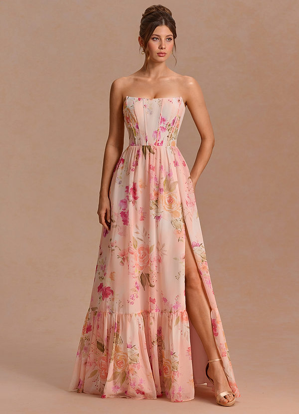 Liorah Abstract Bouquet Floral Maxi Dress image1