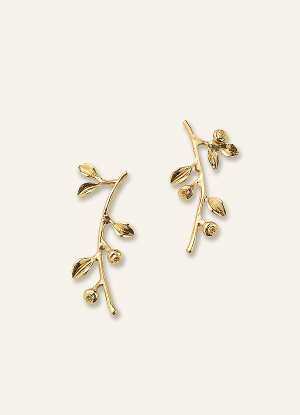 Olive Branch Earrings front