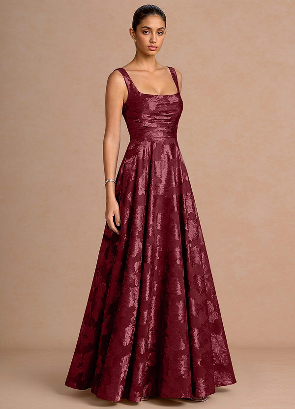 Azaria Wine Maxi Dress image1