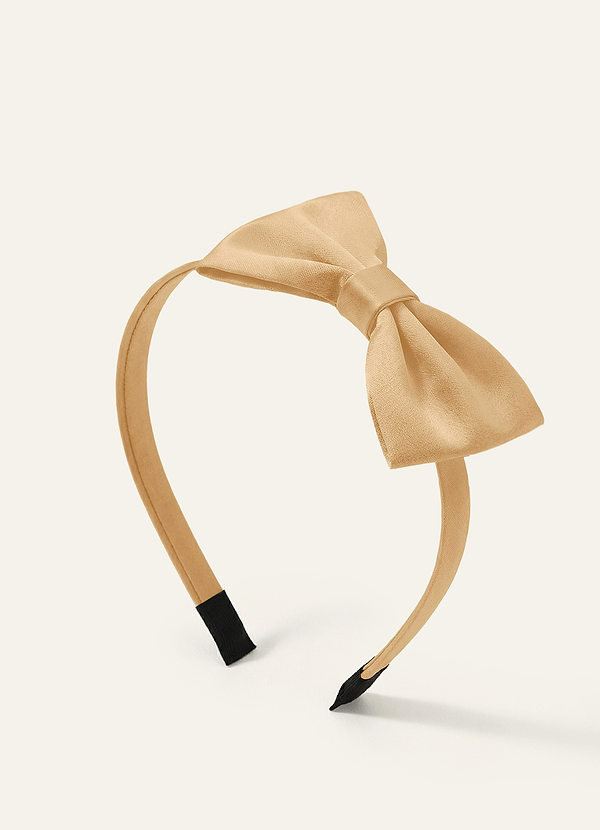 front Diadema de satén para niñas