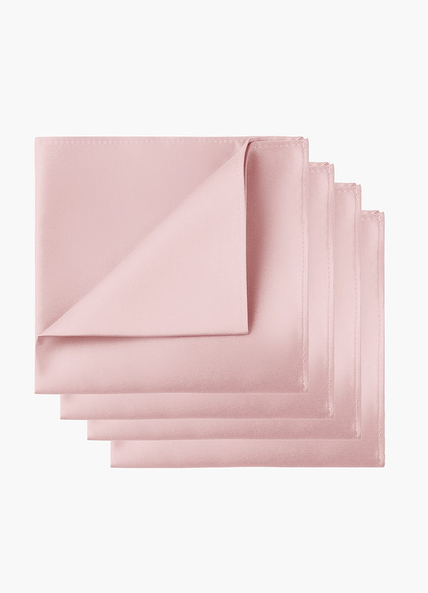 front Matte Satin Pocket Square Set – 4 Pieces
