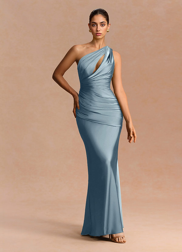 Kleid Guinevere Staubiges Blau image1