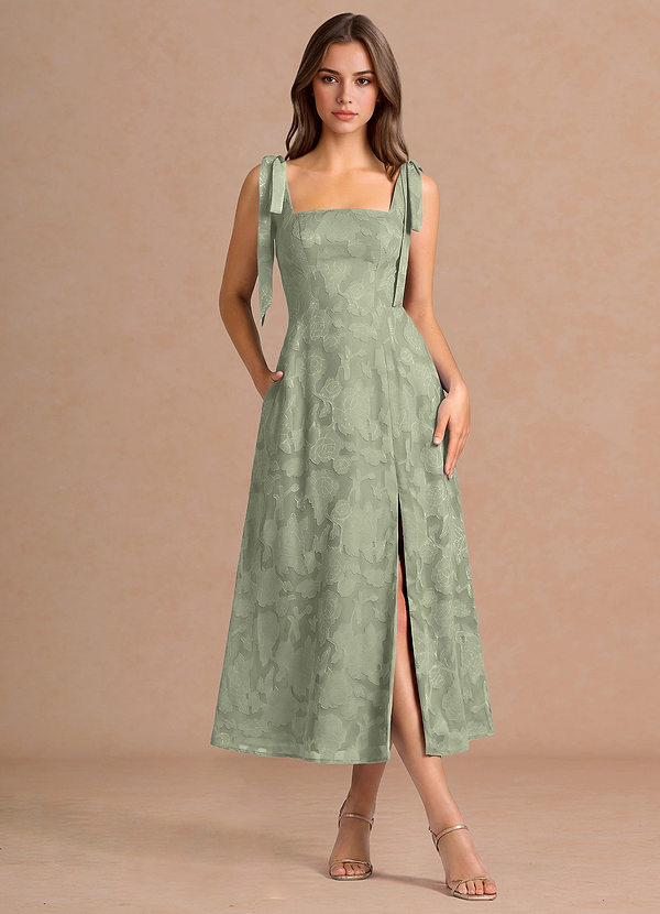 Debra Agave Green Midi Dress image1