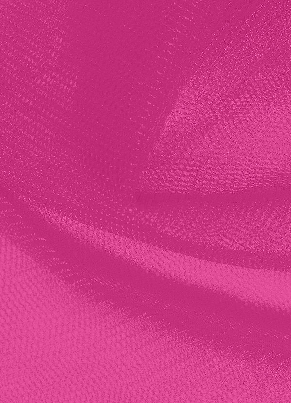front Azazie Fuchsia Tulle Fabric By the Yard