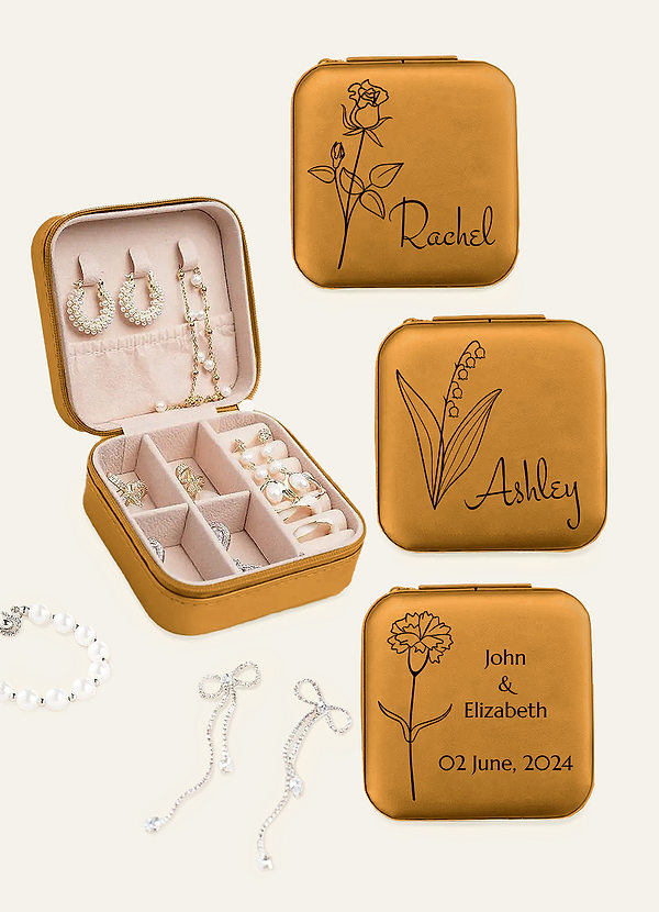 front Personalized Jewelry Case