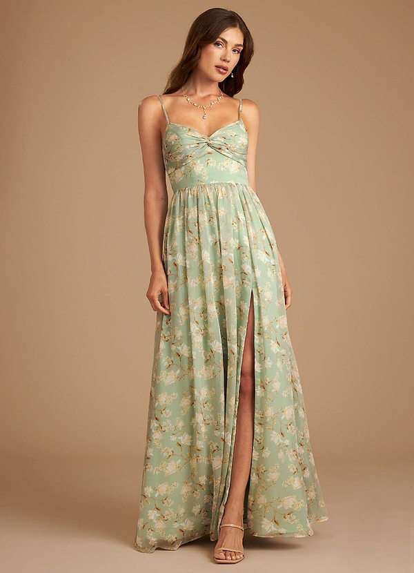 Azazie Zeya Bridesmaid Dresses Agave Bloom Floral A-Line Bloom Dress image1
