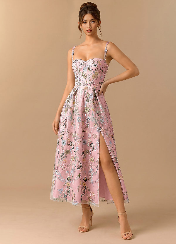 Skyler Candy Pink Midi Dress image1