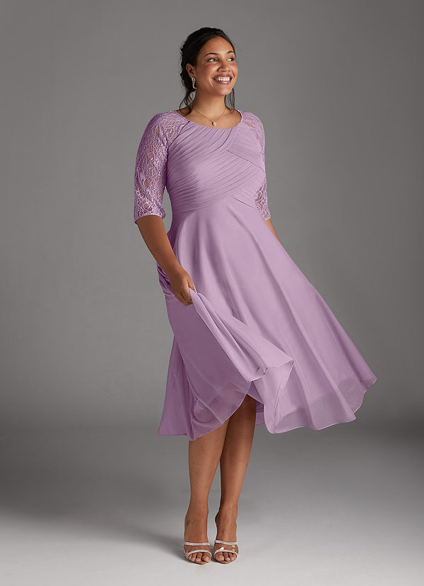 Azazie Gracelyn Mother of the Brides Dresses Wisteria A-Line Lace Dress image1