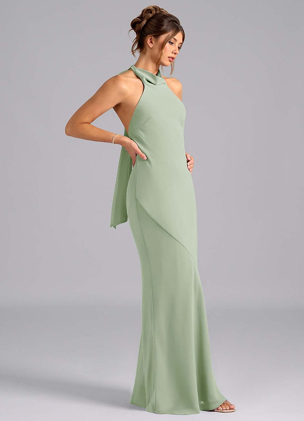 Vestido Verde Claro Largo Dillon image1