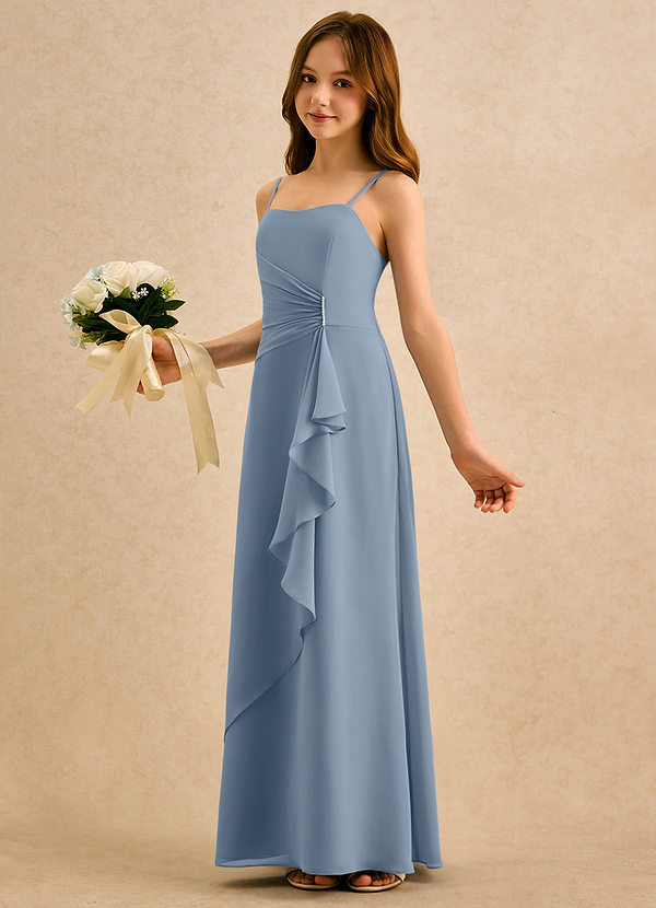 Azazie lolly Girls Formal Klänningar för brudeflicka Klä A-Line i Chiffong Plisserad image1