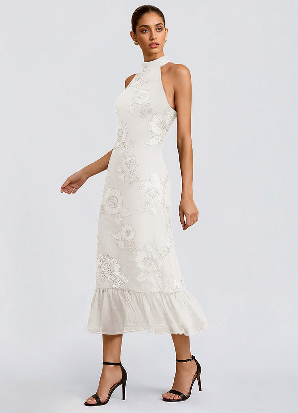 Ivanna Cloud White Midi Dress image1