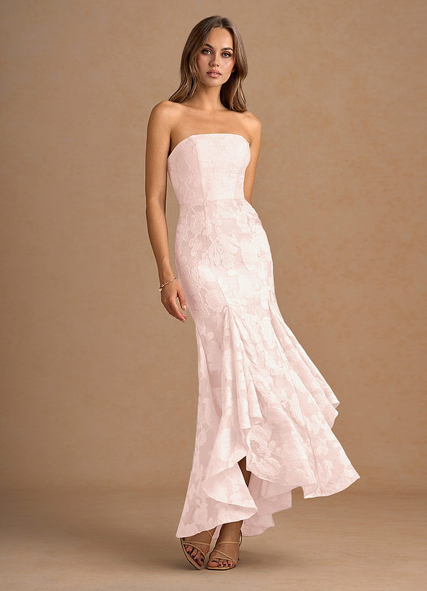 Avina Light Pink Midi Dress image1
