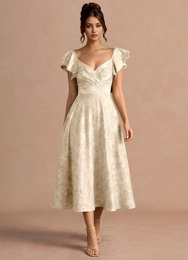 Vestido Marfil Midi Leilani image1