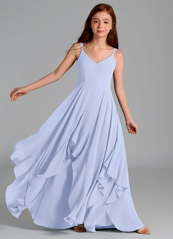 Azazie Karan Junior Ice A-Line Chiffon Dress image1