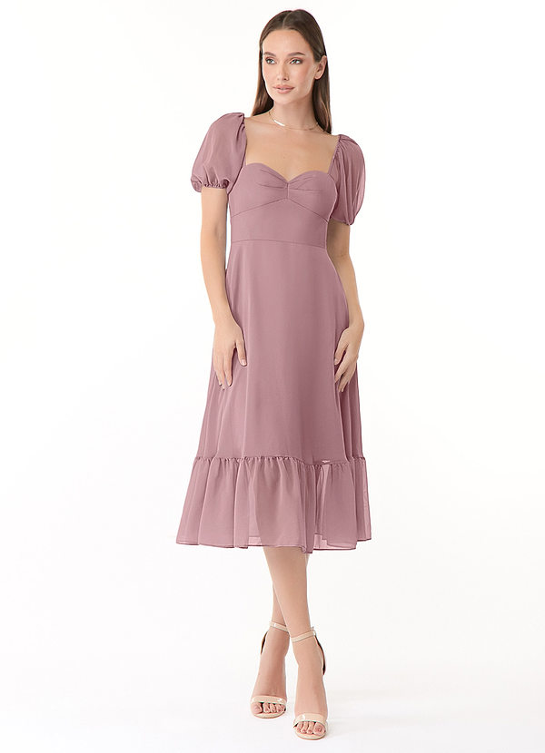 Baby A-Line Sweetheart Ruched Chiffon Dress