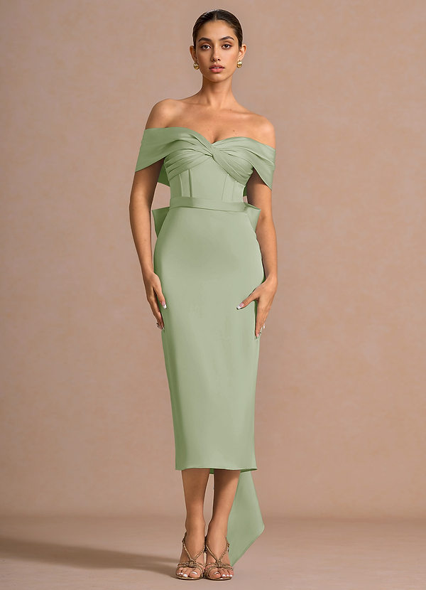 Vestido Verde Claro Midi Andrea image1
