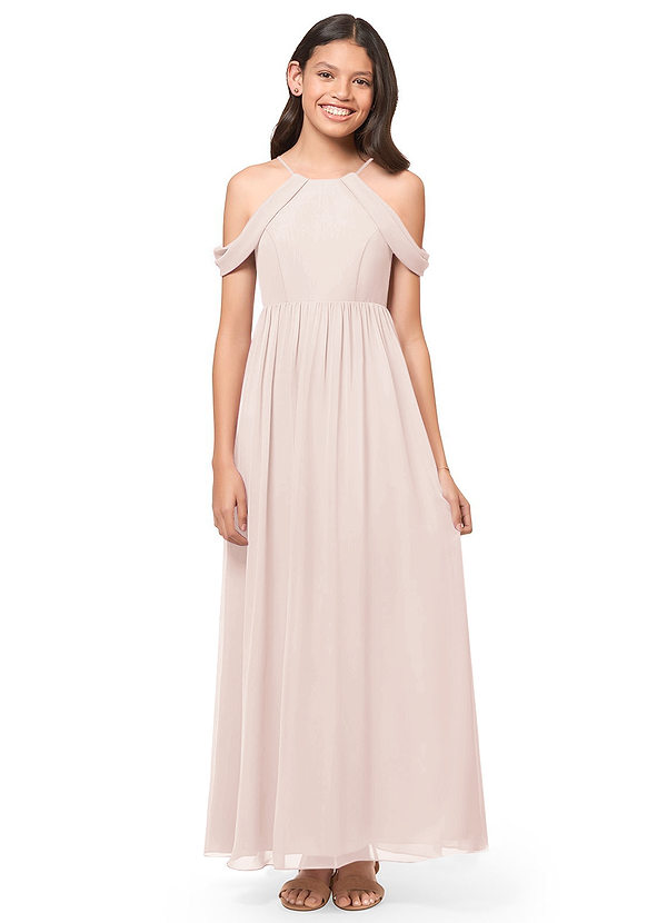 Vestidos De Dama De Honor Junior De Tul A La Altura De Té Blanco