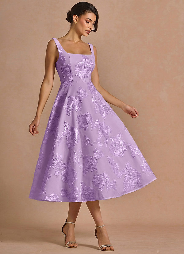 Brynn Frosted Lilac Midi Dress image1
