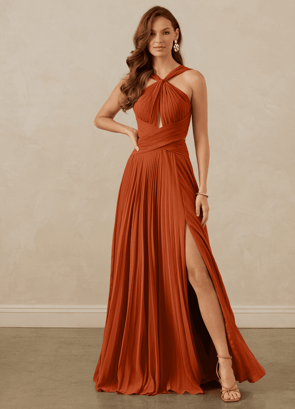 Christian Siriano Bridal for Azazie 1009 Suknie dla druhen Linia A Szyfon Długość podłogi Sukienka image1
