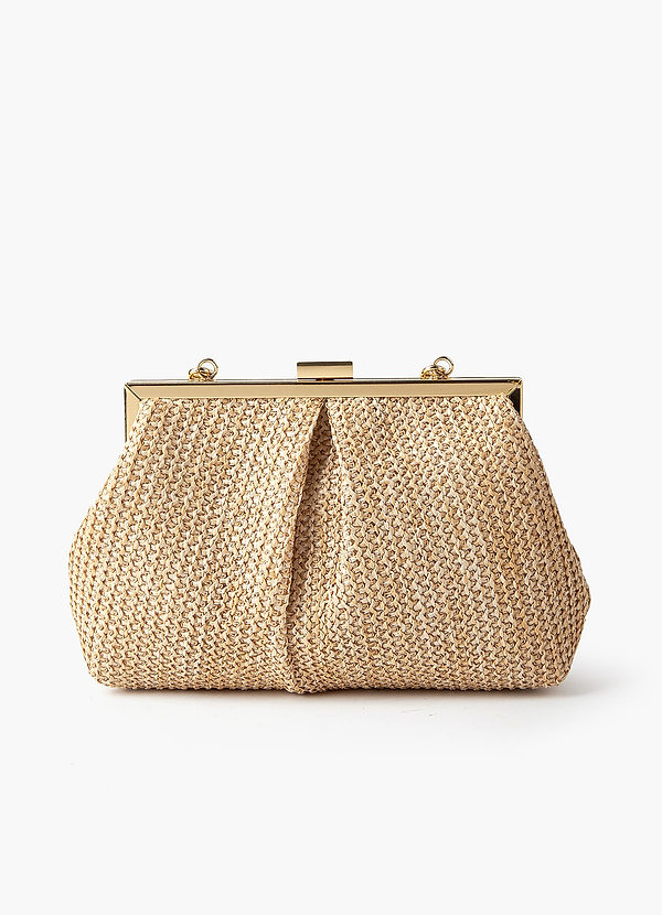 front Straw Woven Handbag