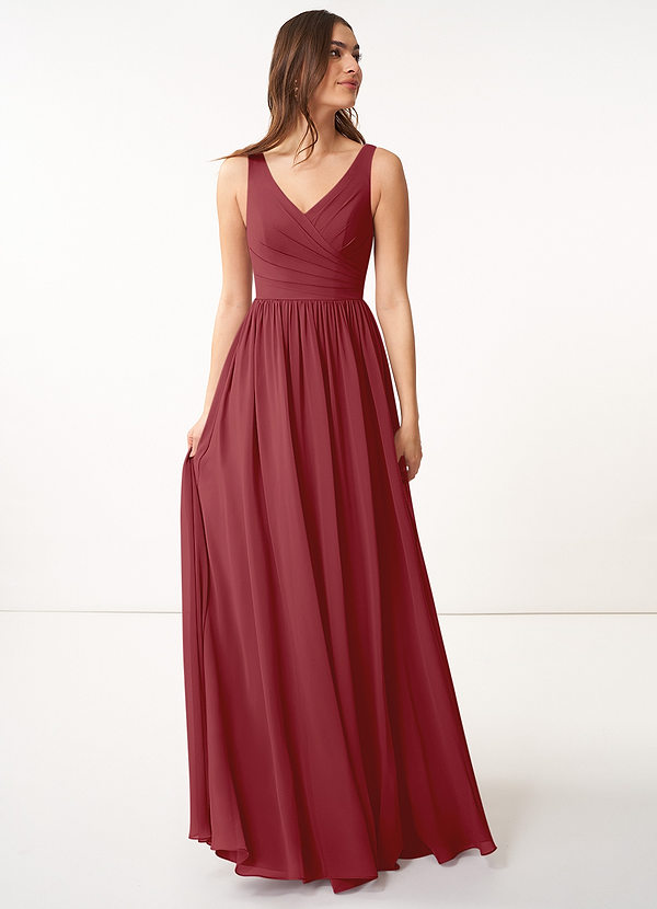 Pomegranate Azazie Keyla Bridesmaid Dresses | Azazie