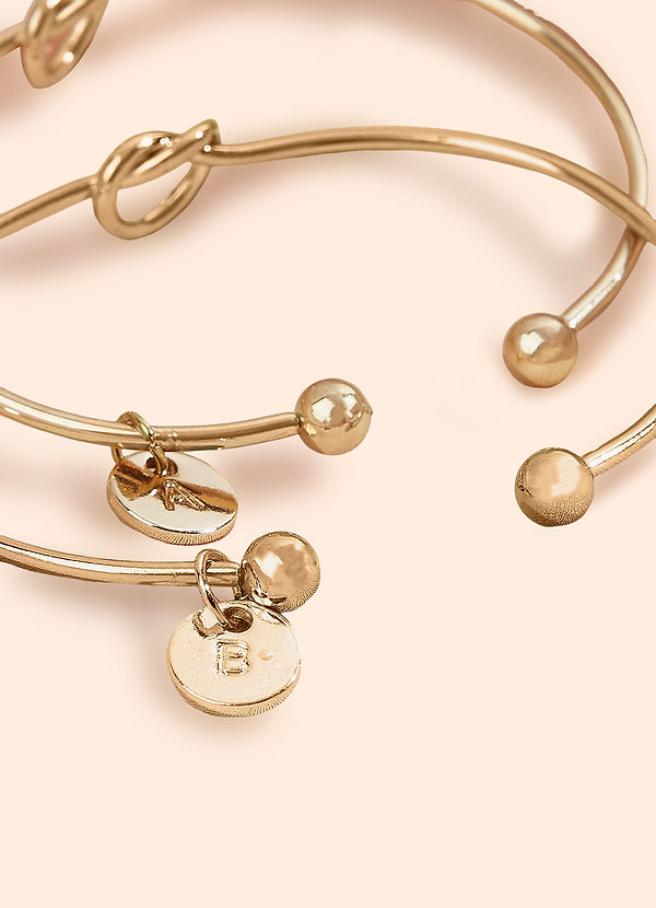 front Pulsera de dama de honor personalizada