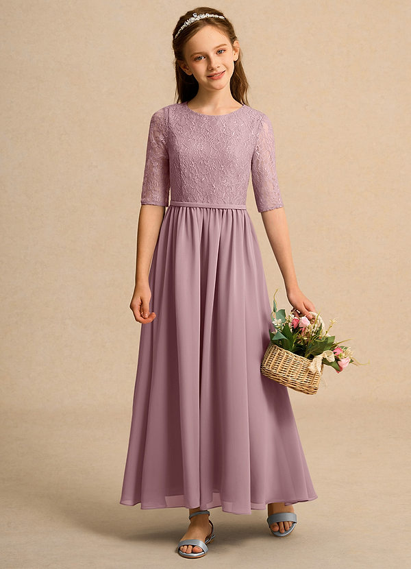 Azazie Pippin Junior Formal Klänningar för brudeflicka Klä A-Line i Spets image1