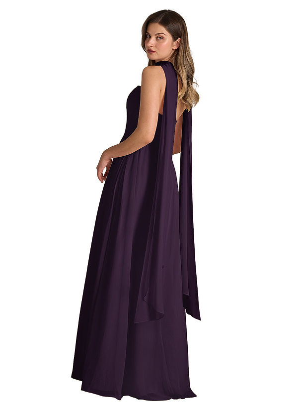 front Azazie Matching Color Chiffon Scarf