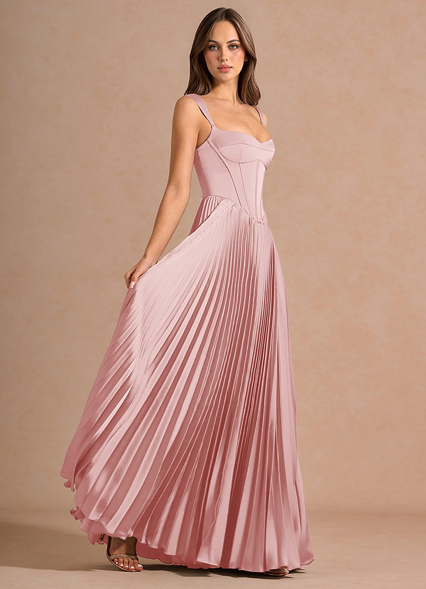 Robe Longue Rose Brumeux Avenelle image1