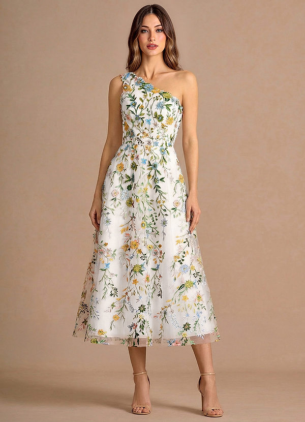Maribela White Midi Dress image1