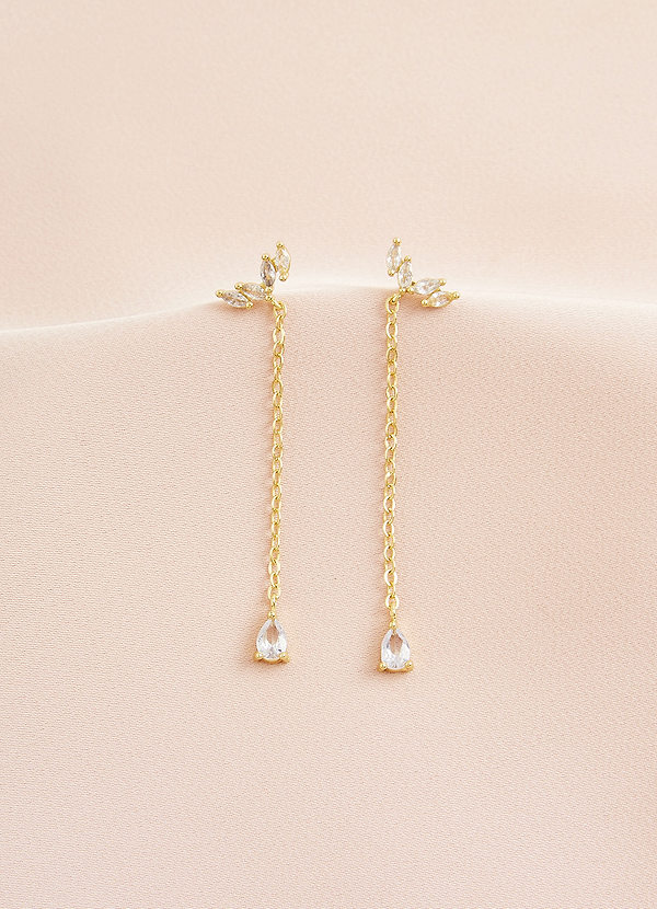 front Crystal Constellation Drop Earrings